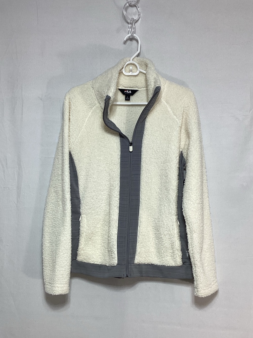 NWT Fila Large Zip Jacket with Gray Trim